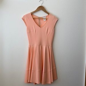 Bar III Cap Sleeve Fit & Flare Dress